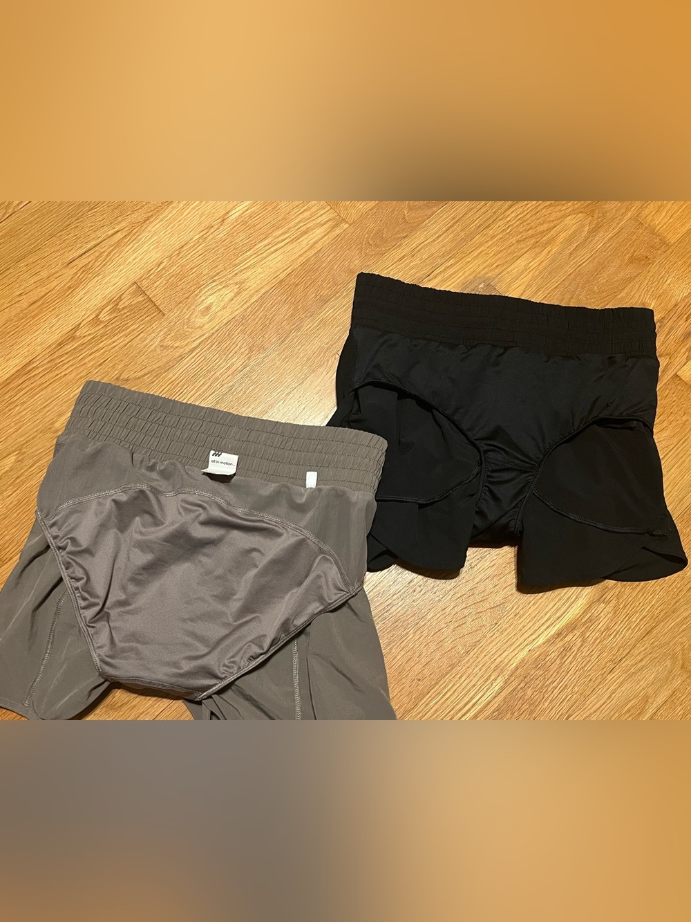 all in motion Black Ribbed Racerback Bra Top (MED) and Shorts (S) Set of (3) - Picture 9 of 16